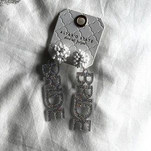 BRIDE earrings. Never worn. Original price $20 asking $15